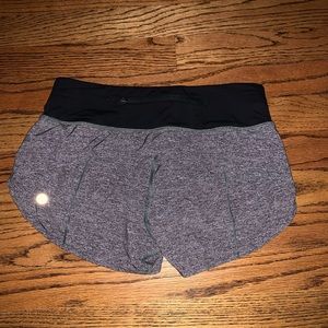 gray lululemon shorts